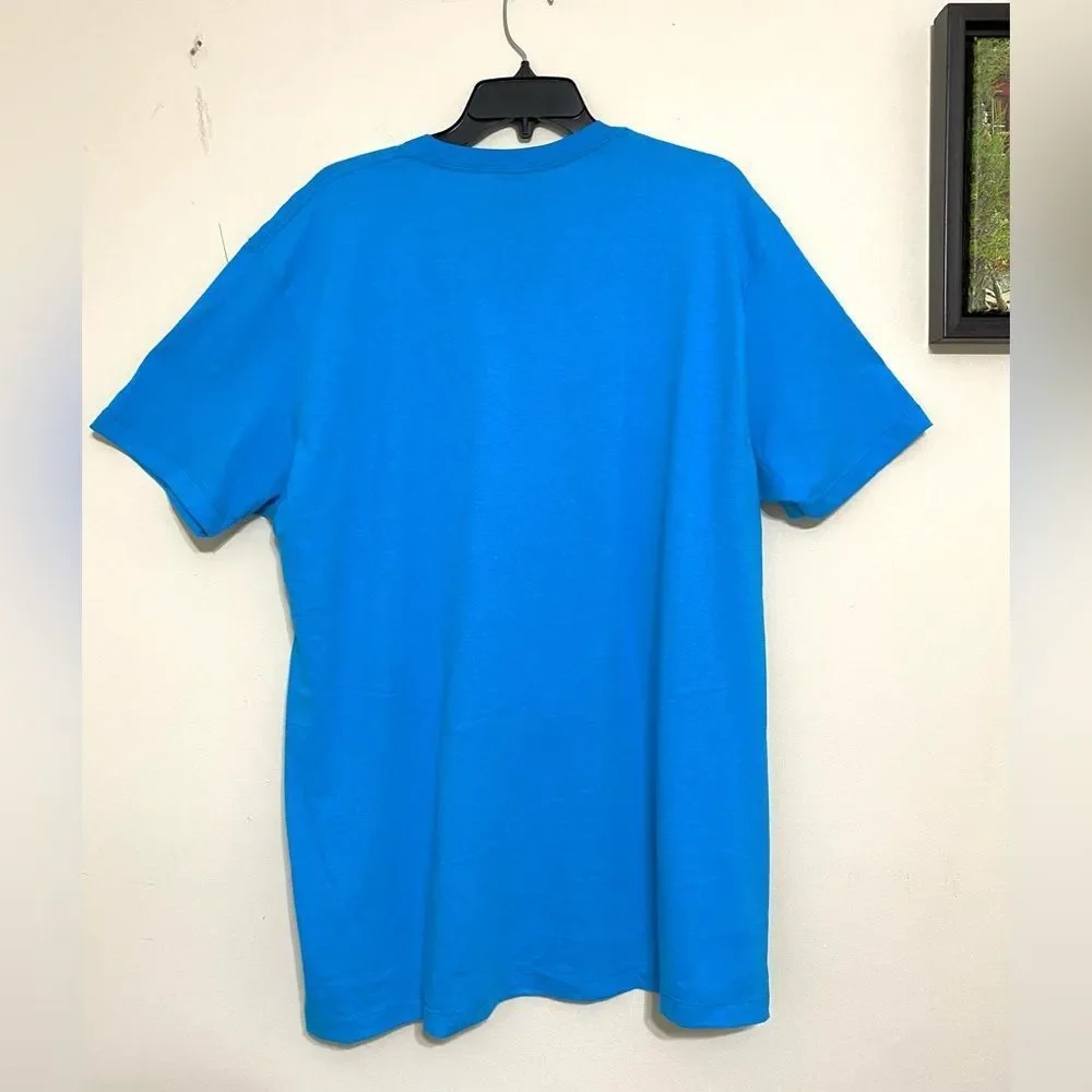 Levi's Graphic T-Shirt California Republic Bear  Tee Blue Short Sleeve size XL